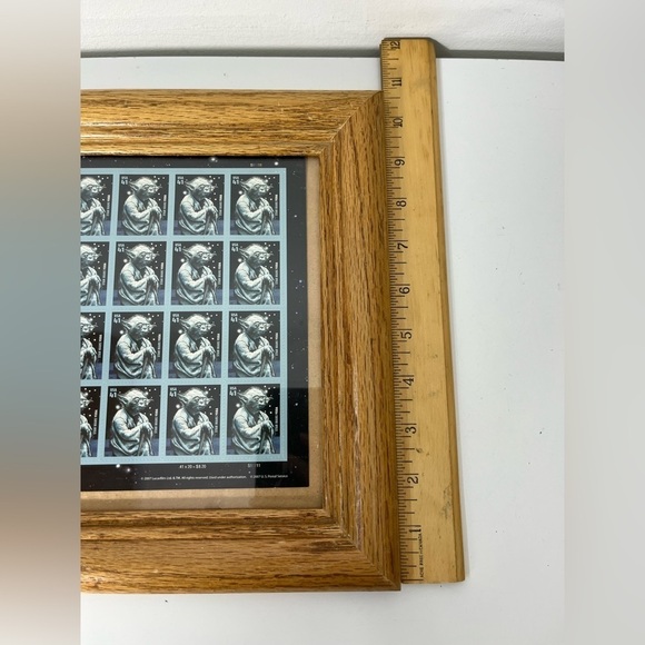 Star Wars Yoda Jedi Master 41¢ USPS UNCUT USA STAMP SHEET FRAME #4615 - Picture 5 of 8